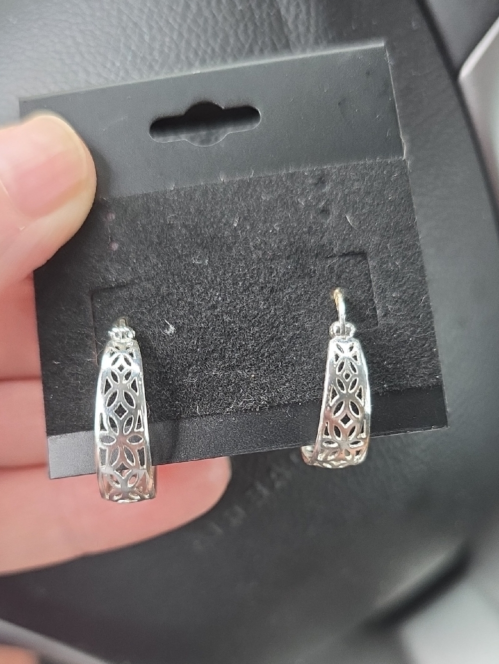 925 Silver Filigree Hoop Earrings - Elegant Women's Jewelry